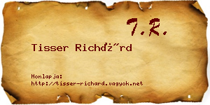 Tisser Richárd névjegykártya